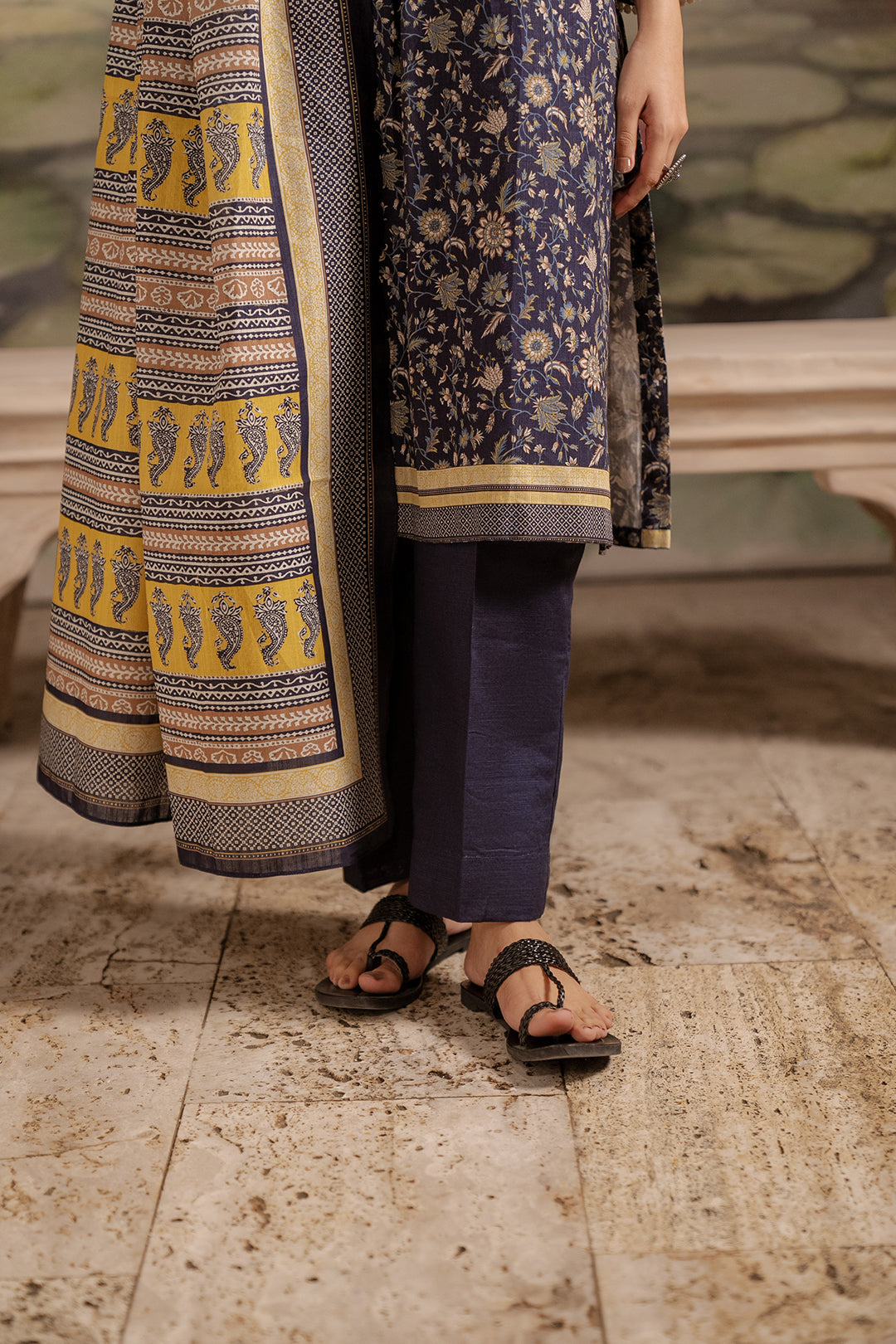 Zellbury | Unstitched 3 Piece Khaddar | Shirt Shalwar Dupatta - 0449 - by - Libasekhas UK - Registered Vendor of : Zellbury Women - 100% Original Designer Dresss