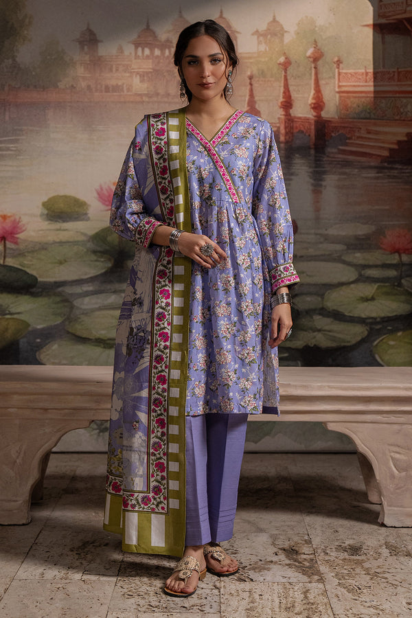 Zellbury | Unstitched 3 Piece Khaddar | Shirt Shalwar Dupatta - 0451 - by - Libasekhas UK - Registered Vendor of : Zellbury Women - 100% Original Designer Dresss