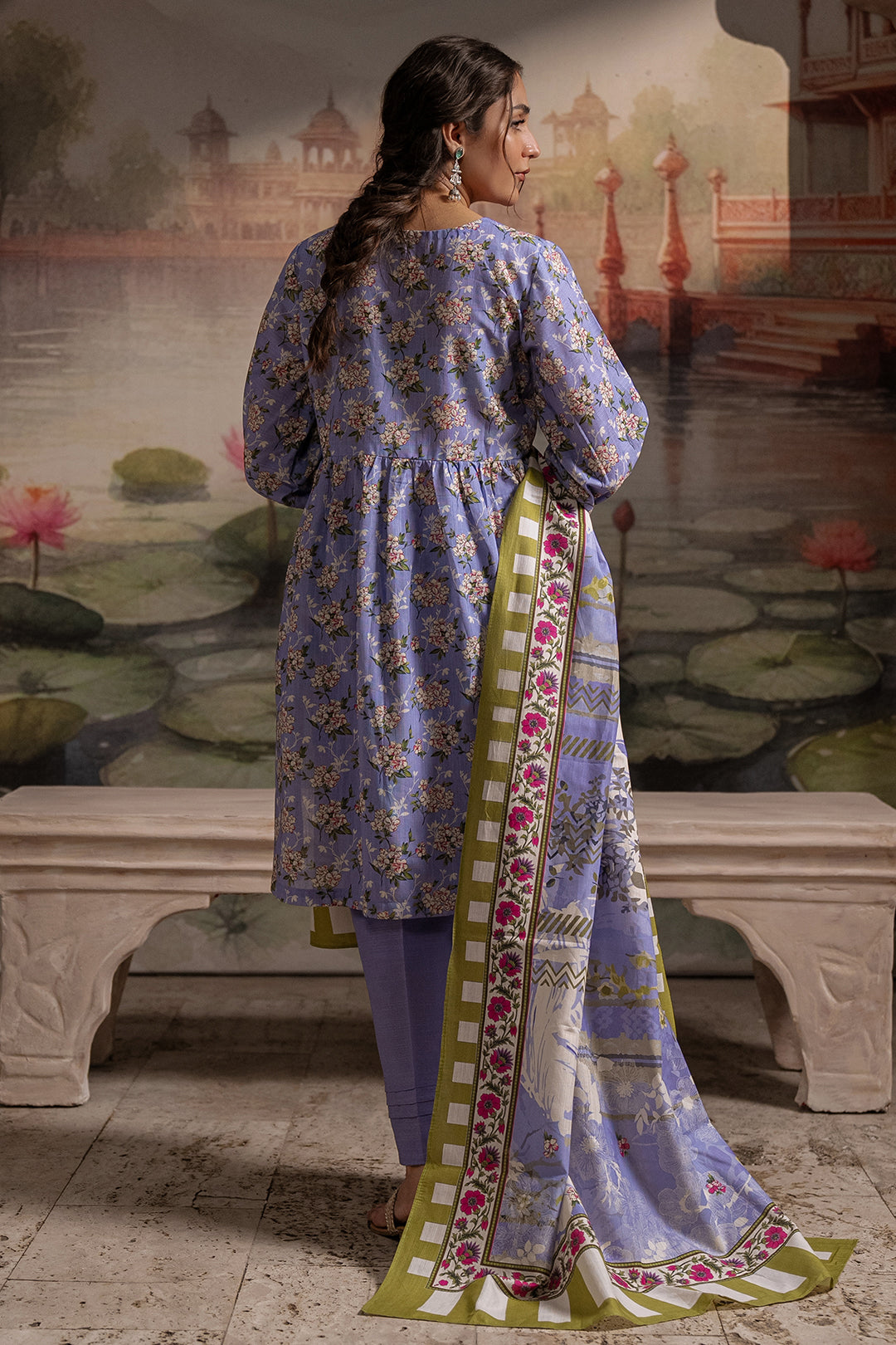 Zellbury | Unstitched 3 Piece Khaddar | Shirt Shalwar Dupatta - 0451 - by - Libasekhas UK - Registered Vendor of : Zellbury Women - 100% Original Designer Dresss