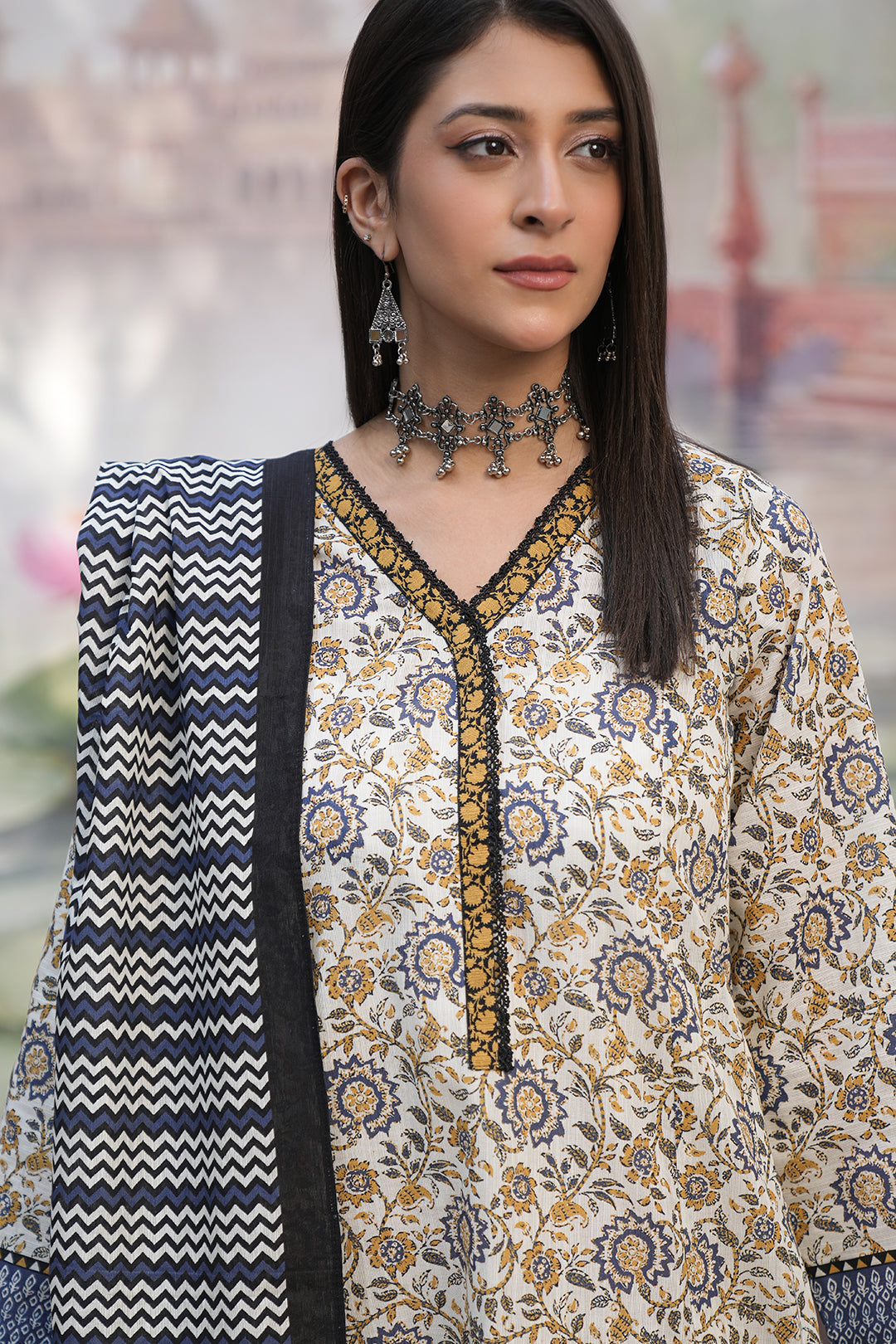 Zellbury | Unstitched 3 Piece Khaddar | Shirt Shalwar Dupatta - 0452 - by - Libasekhas UK - Registered Vendor of : Zellbury Women - 100% Original Designer Dresss