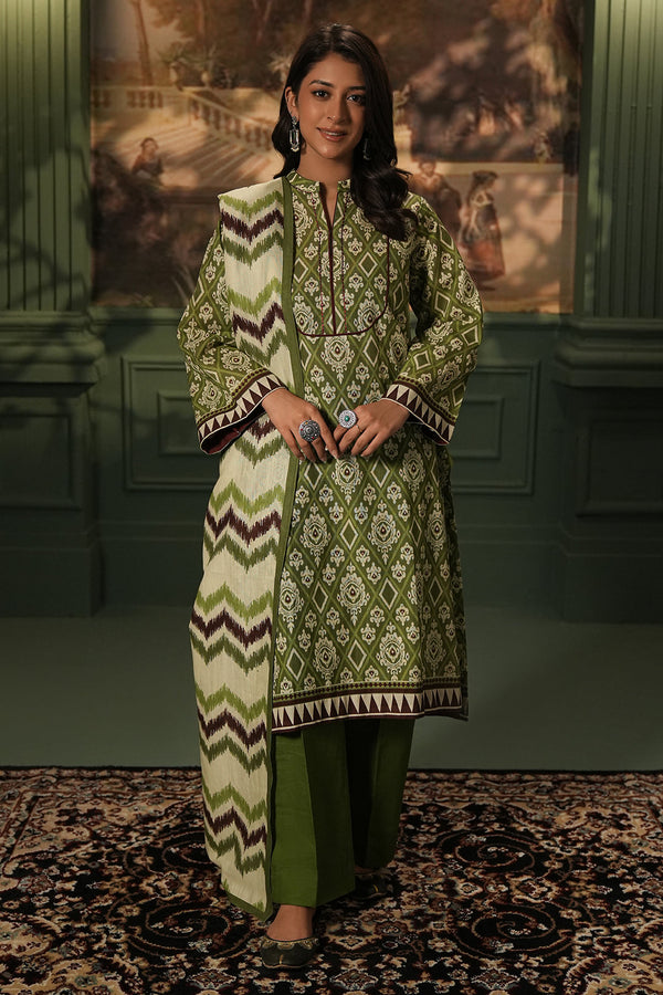 Zellbury | Unstitched 3 Piece Khaddar | Shirt Shalwar Dupatta - 0463 - by - Libasekhas UK - Registered Vendor of : Zellbury Women - 100% Original Designer Dresss