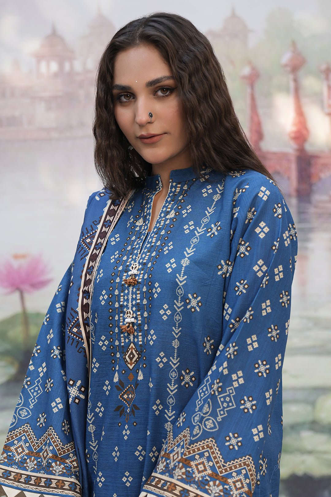 Zellbury | Unstitched 3 Piece Khaddar | Shirt Shalwar Shawl - 0466 - by - Libasekhas UK - Registered Vendor of : Zellbury Women - 100% Original Designer Dresss