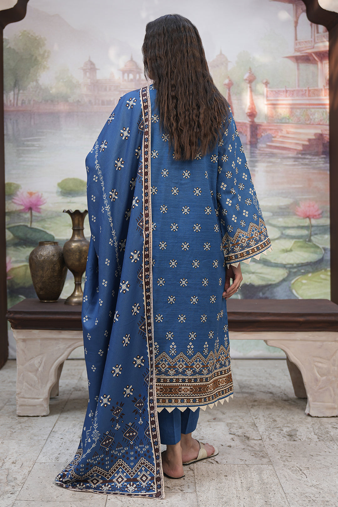 Zellbury | Unstitched 3 Piece Khaddar | Shirt Shalwar Shawl - 0466 - by - Libasekhas UK - Registered Vendor of : Zellbury Women - 100% Original Designer Dresss