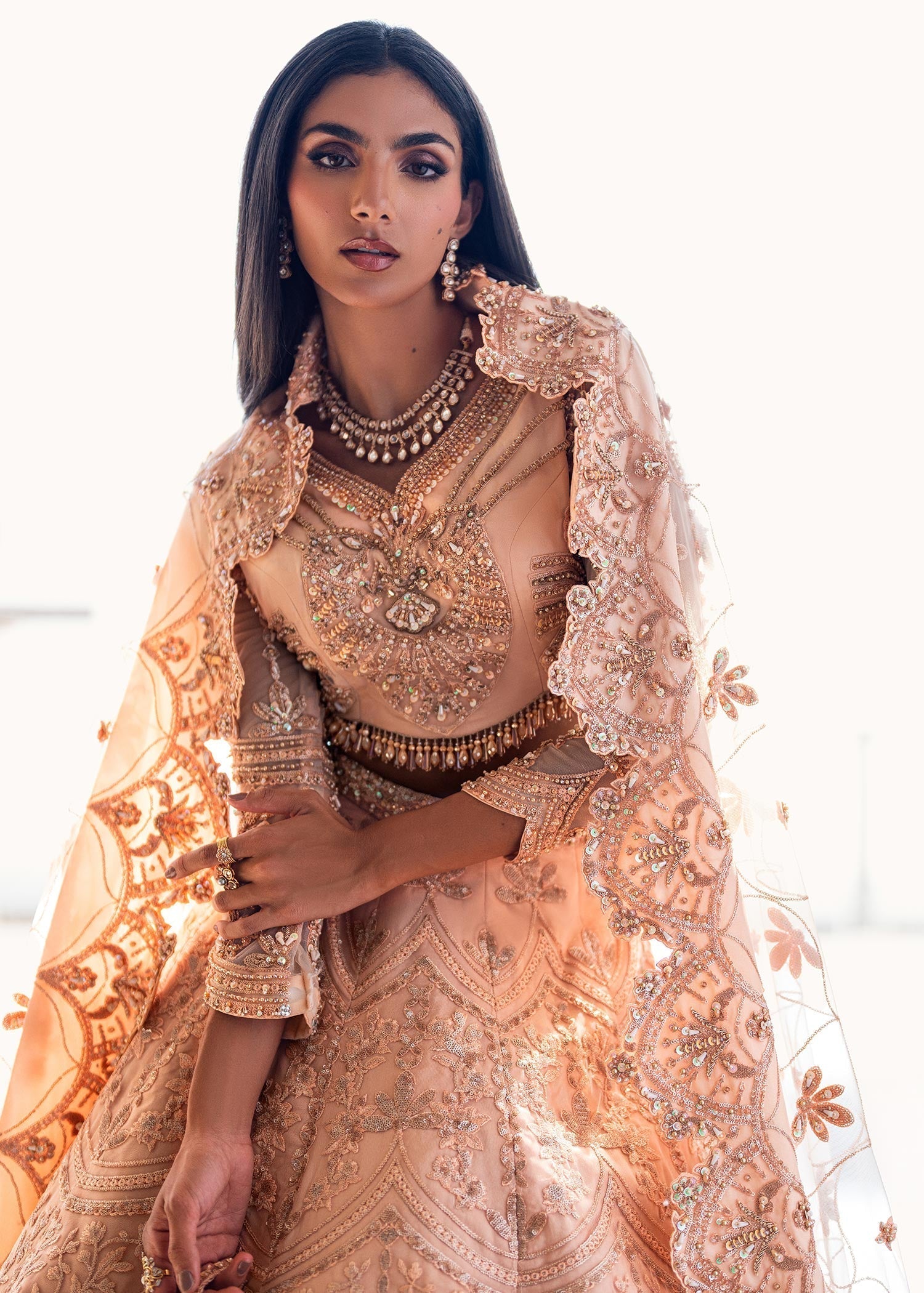 Waqas Shah | Amariage Luxury Formals | Coral Bliss - by - Libasekhas UK - Registered Vendor of : Waqas Shah - 100% Original Designer Dresss