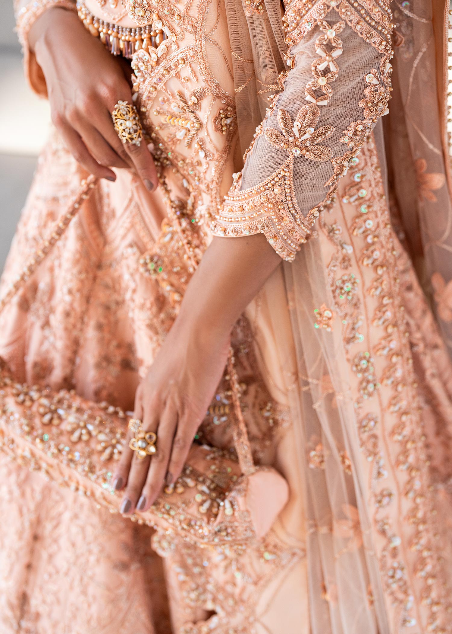 Waqas Shah | Amariage Luxury Formals | Coral Bliss - by - Libasekhas UK - Registered Vendor of : Waqas Shah - 100% Original Designer Dresss
