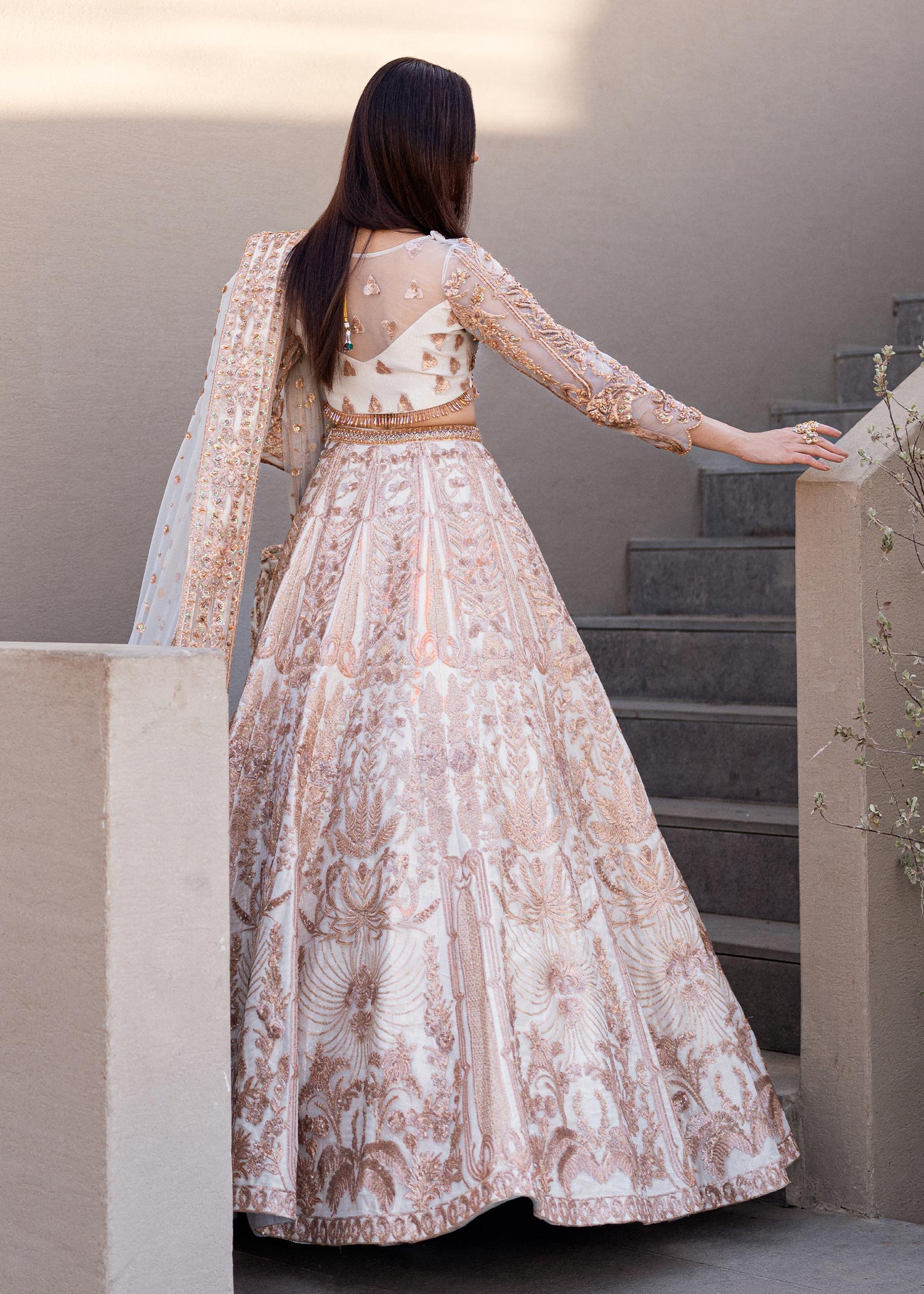 Waqas Shah | Amariage Luxury Formals | Mystic Rose - by - Libasekhas UK - Registered Vendor of : Waqas Shah - 100% Original Designer Dresss