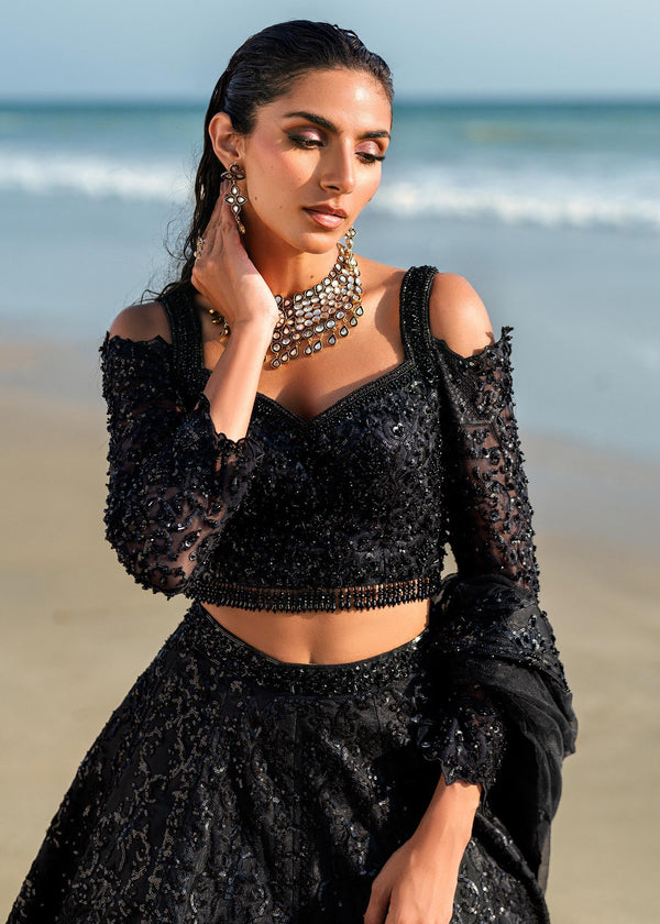 Waqas Shah | Amariage Luxury Formals | Black Musk - by - Libasekhas UK - Registered Vendor of : Waqas Shah - 100% Original Designer Dresss