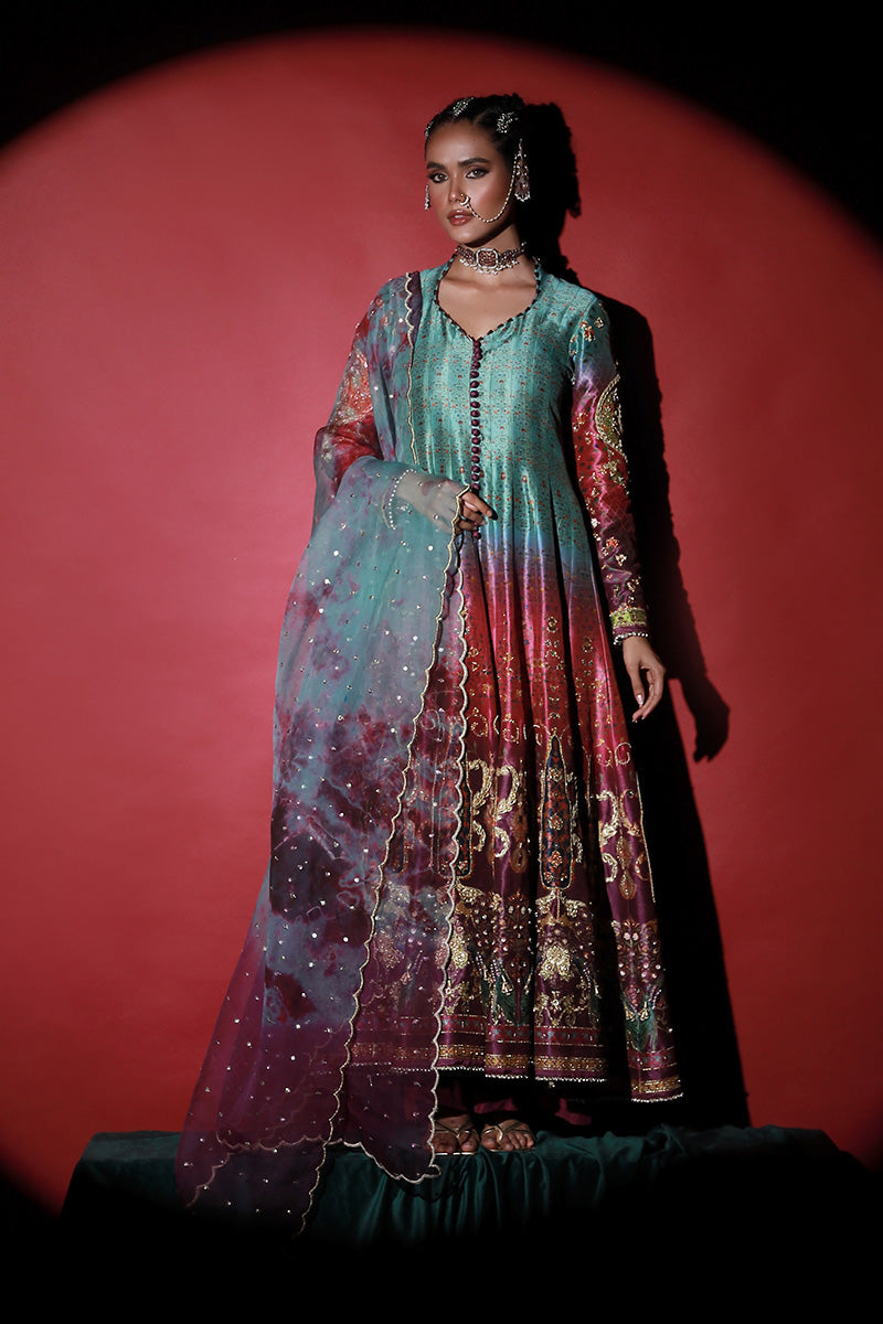Wardha Saleem | Meeram Festive Formals | Mor - by - Libasekhas UK - Registered Vendor of : Wardha Saleem - 100% Original Designer Dresss