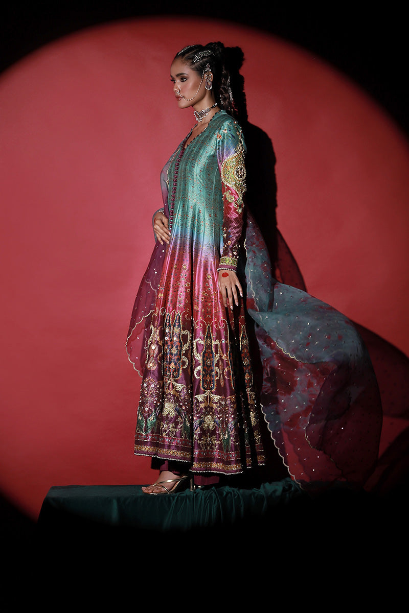 Wardha Saleem | Meeram Festive Formals | Mor - by - Libasekhas UK - Registered Vendor of : Wardha Saleem - 100% Original Designer Dresss