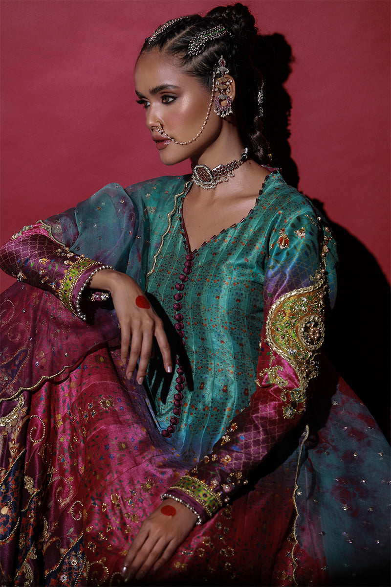 Wardha Saleem | Meeram Festive Formals | Mor - by - Libasekhas UK - Registered Vendor of : Wardha Saleem - 100% Original Designer Dresss