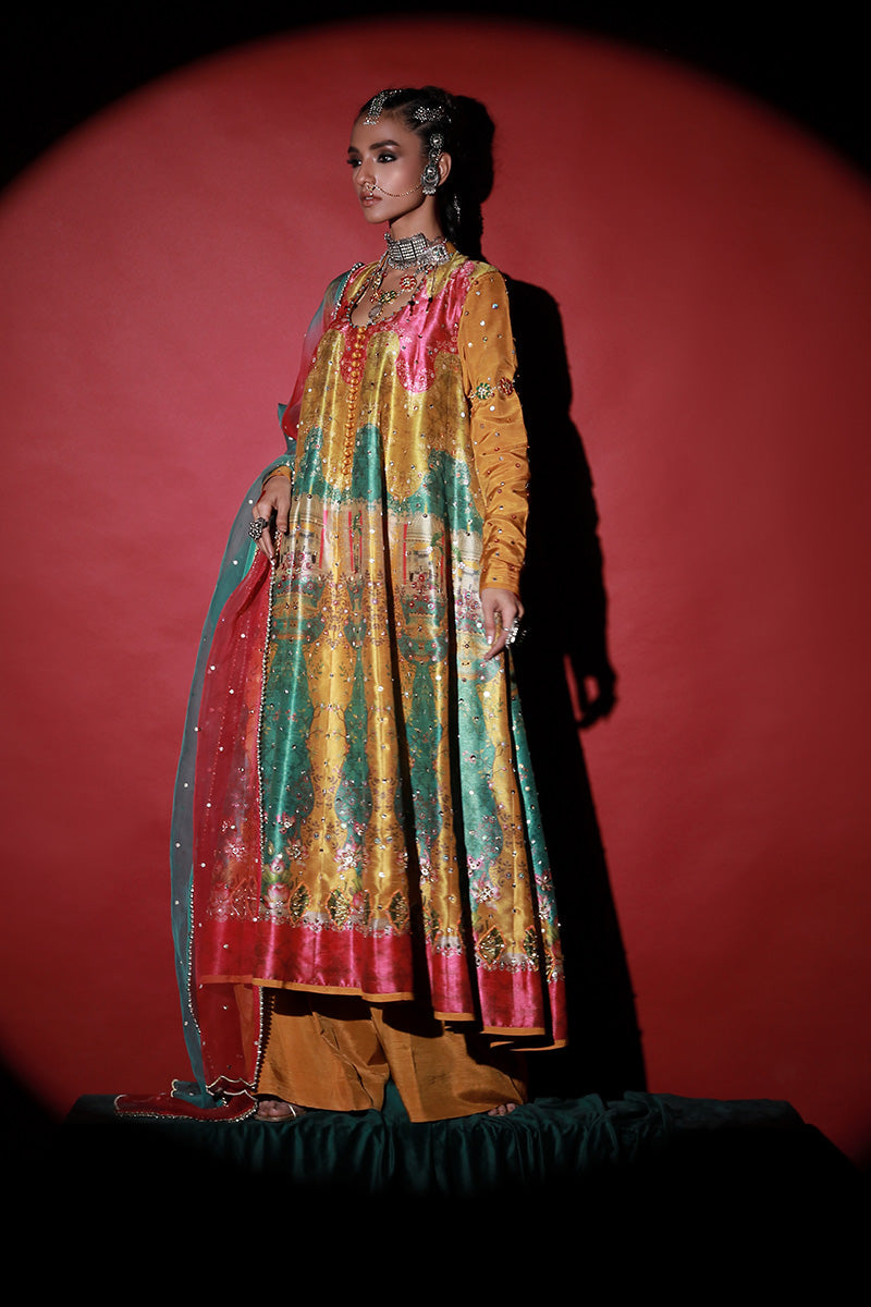 Wardha Saleem | Meeram Festive Formals | Bahaar Rang - by - Libasekhas UK - Registered Vendor of : Wardha Saleem - 100% Original Designer Dresss