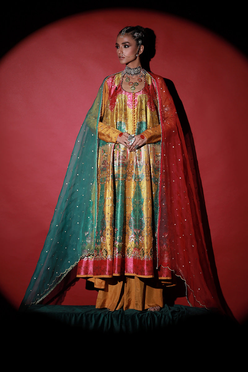 Wardha Saleem | Meeram Festive Formals | Bahaar Rang - by - Libasekhas UK - Registered Vendor of : Wardha Saleem - 100% Original Designer Dresss