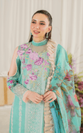 Asifa and Nabeel | Pretty in Pink Limited Edition | Water Lily (PP-3) - by - Libasekhas UK - Registered Vendor of : Asifa and Nabeel - 100% Original Designer Dresss