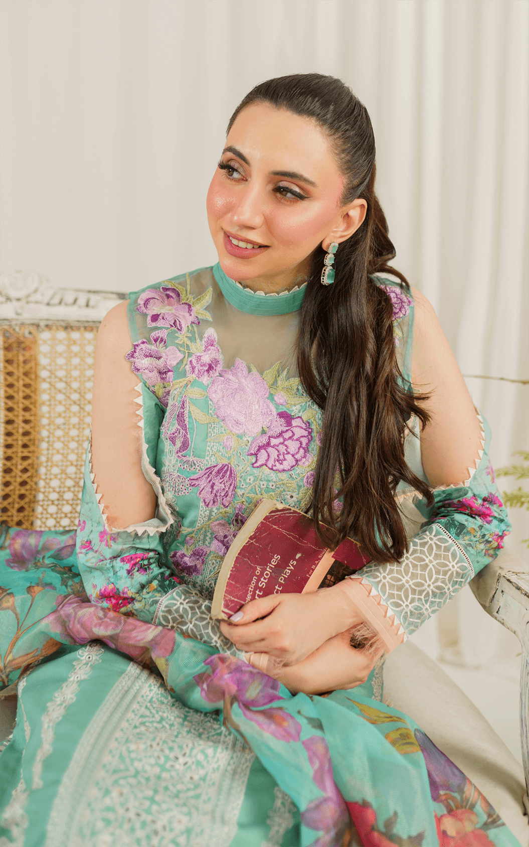 Asifa and Nabeel | Pretty in Pink Limited Edition | Water Lily (PP-3) - by - Libasekhas UK - Registered Vendor of : Asifa and Nabeel - 100% Original Designer Dresss