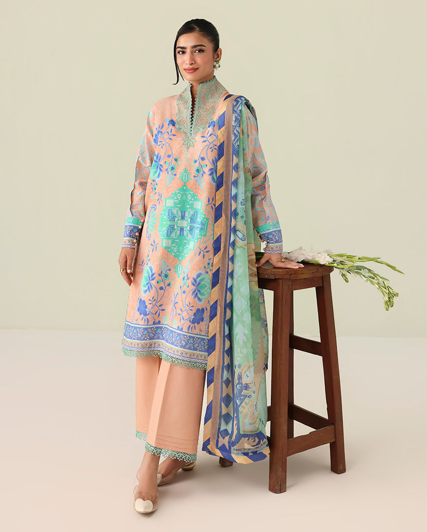 Roheenaz | Rosette Lawn | Weave of Light - by Libasekhas UK - Registered Vendor of : Roheenaz - 100% Original Designer Dress