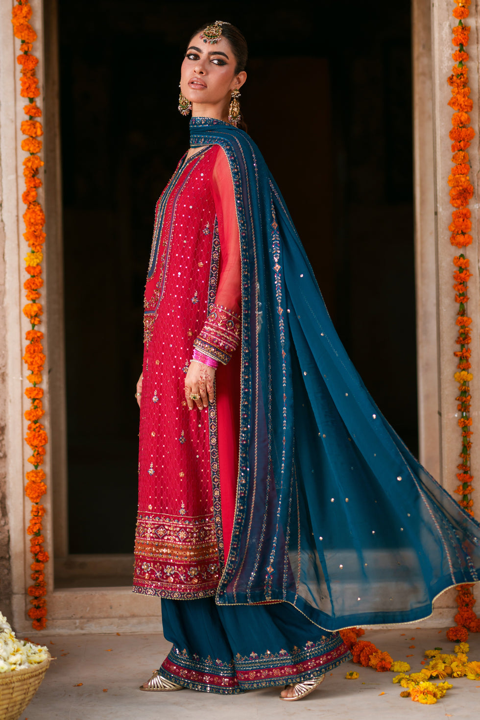 Naqshi | Zariah Crinkle Collection | Shazim - by Libasekhas UK - Registered Vendor of : Naqshi - 100% Original Designer Dress