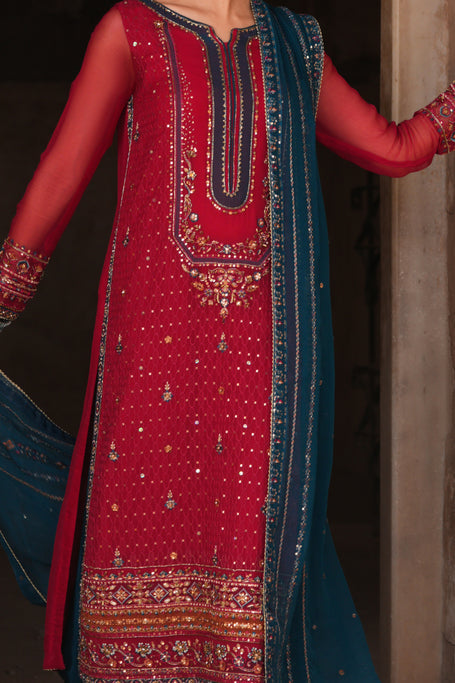 Naqshi | Zariah Crinkle Collection | Shazim - by Libasekhas UK - Registered Vendor of : Naqshi - 100% Original Designer Dress