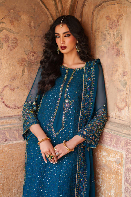 Naqshi | Kiraz Chiffon Collection | Aroosa - by Libasekhas UK - Registered Vendor of : Naqshi - 100% Original Designer Dress