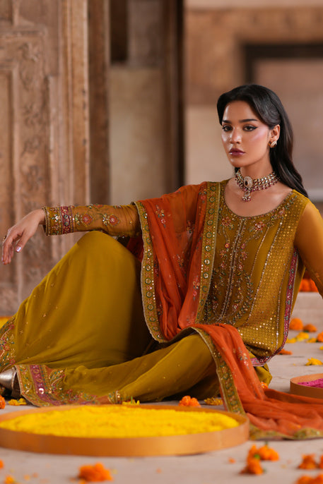 Naqshi | Zariah Crinkle Collection | Maahid - by Libasekhas UK - Registered Vendor of : Naqshi - 100% Original Designer Dress