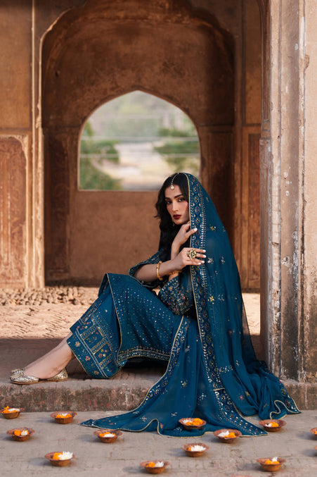 Naqshi | Kiraz Chiffon Collection | Aroosa - by Libasekhas UK - Registered Vendor of : Naqshi - 100% Original Designer Dress