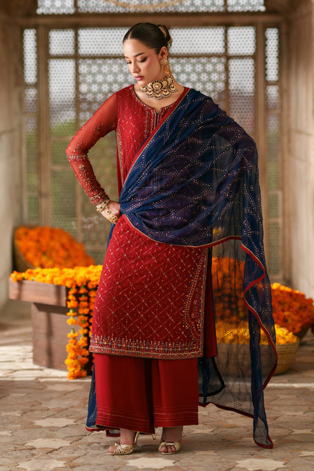 Naqshi | Zariah Crinkle Collection | Faheel - by Libasekhas UK - Registered Vendor of : Naqshi - 100% Original Designer Dress