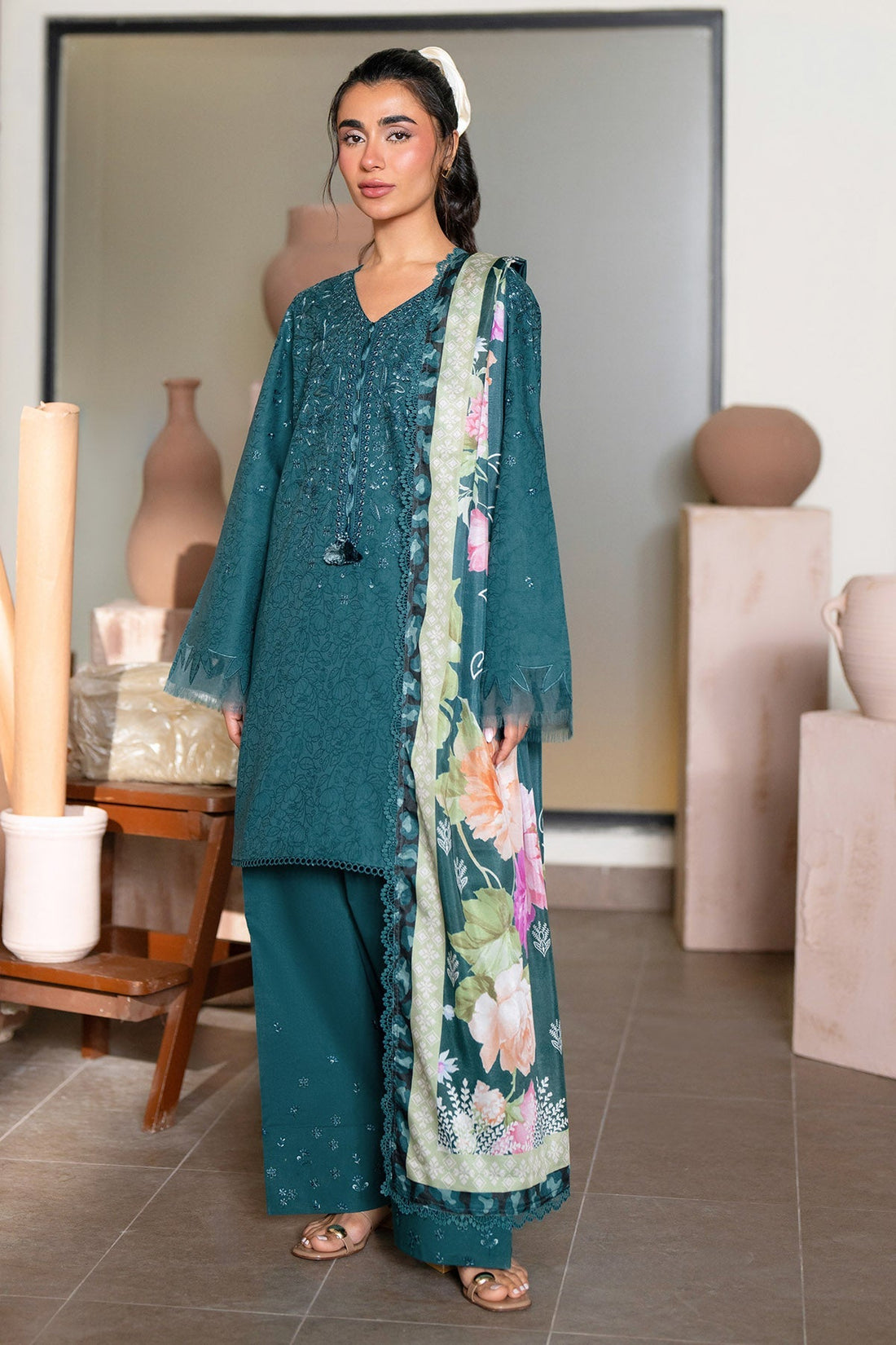 Nureh | Raha Lawn | NE-237 - by Libasekhas UK - Registered Vendor of : Nureh - 100% Original Designer Dress