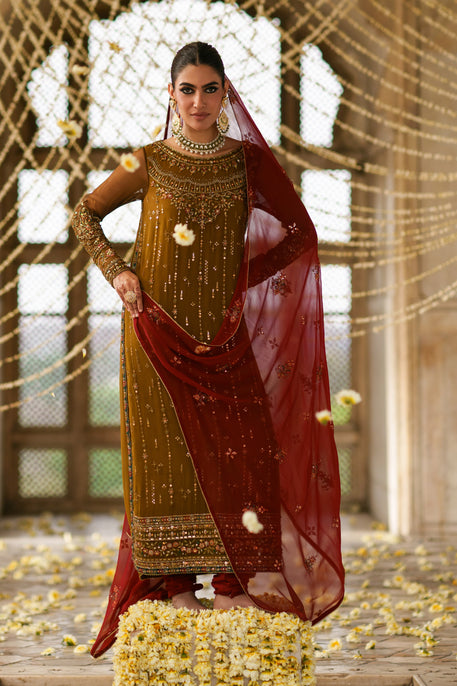 Naqshi | Zariah Crinkle Collection | Huzaim - by Libasekhas UK - Registered Vendor of : Naqshi - 100% Original Designer Dress