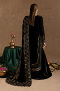 Marjjan | De Rose Velvet | MRV-09 (BLACK) - by - Libasekhas UK - Registered Vendor of : Marjjan - 100% Original Designer Dresss