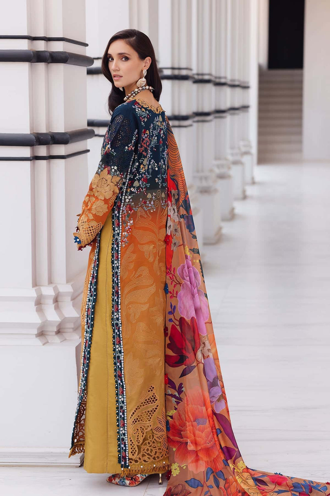 Afrozeh | Lawn 25 | Halcy - by - Libasekhas UK - Registered Vendor of : Afrozeh - 100% Original Designer Dresss