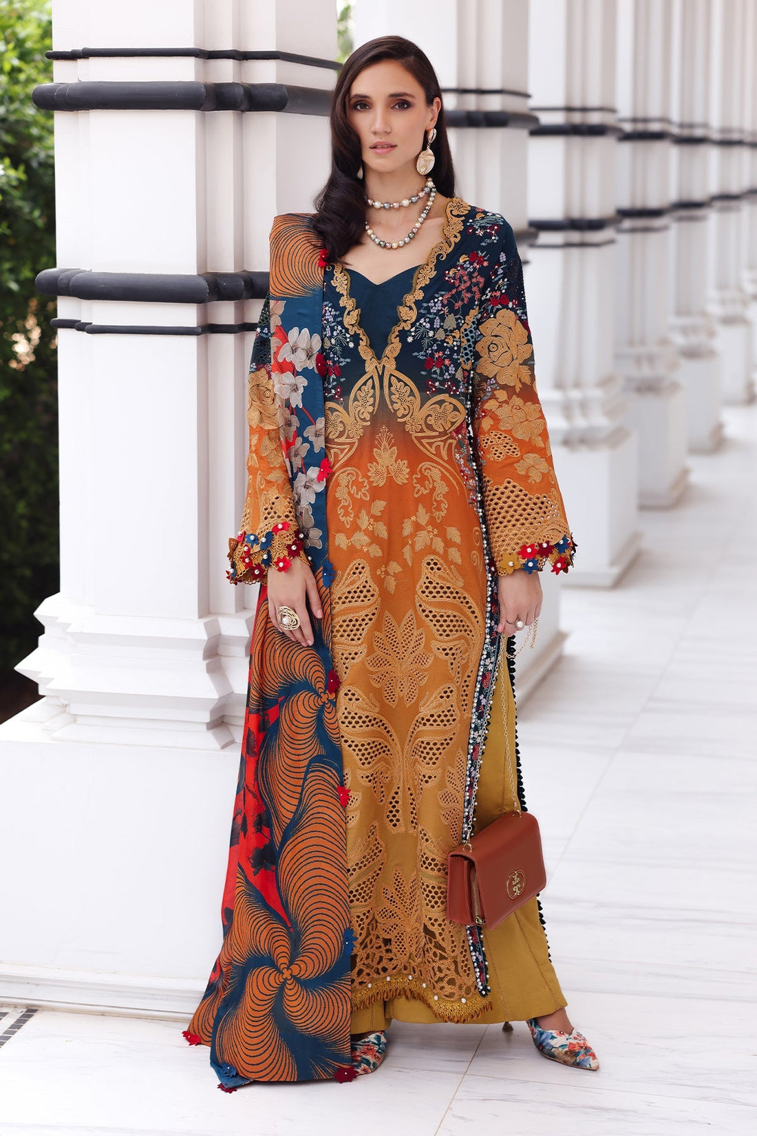 Afrozeh | Lawn 25 | Halcy - by - Libasekhas UK - Registered Vendor of : Afrozeh - 100% Original Designer Dresss