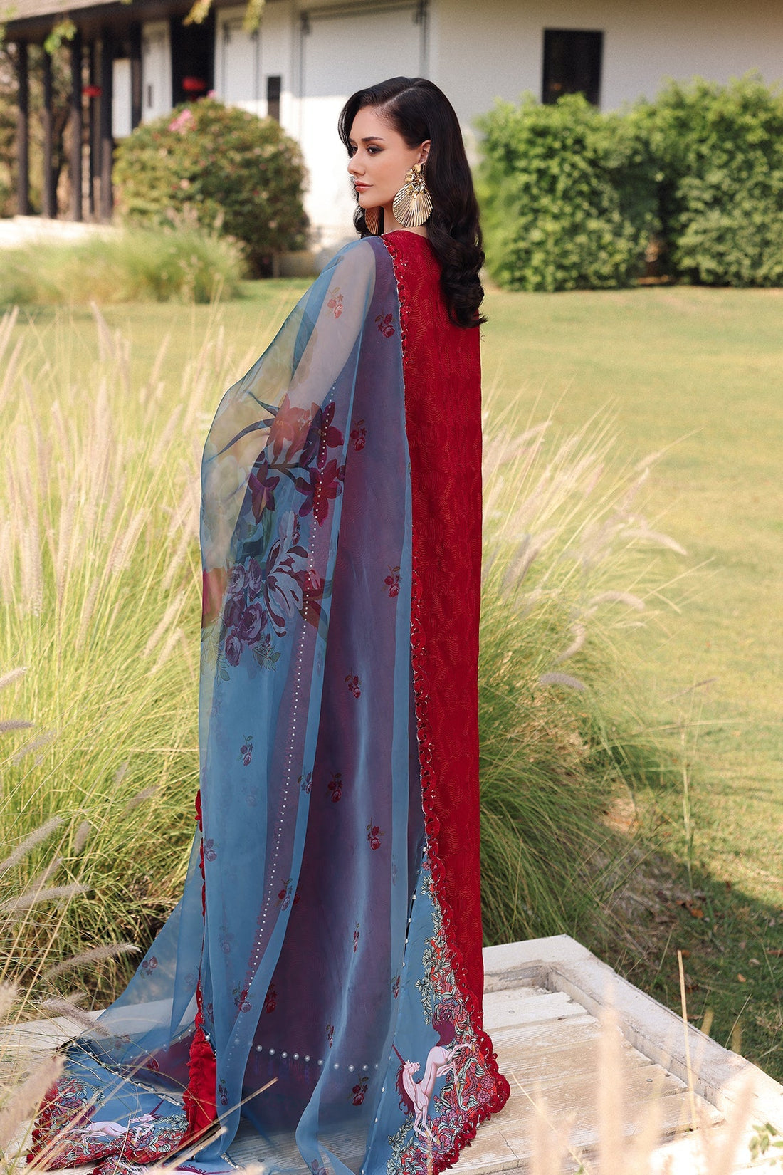 Afrozeh | Lawn 25 | Glacis - by - Libasekhas UK - Registered Vendor of : Afrozeh - 100% Original Designer Dresss
