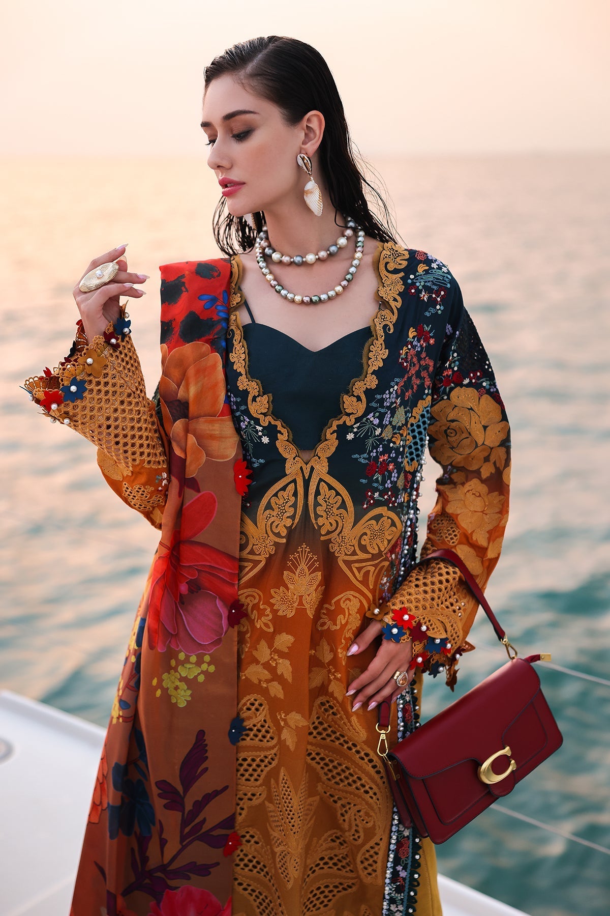 Afrozeh | Lawn 25 | Halcy - by - Libasekhas UK - Registered Vendor of : Afrozeh - 100% Original Designer Dresss