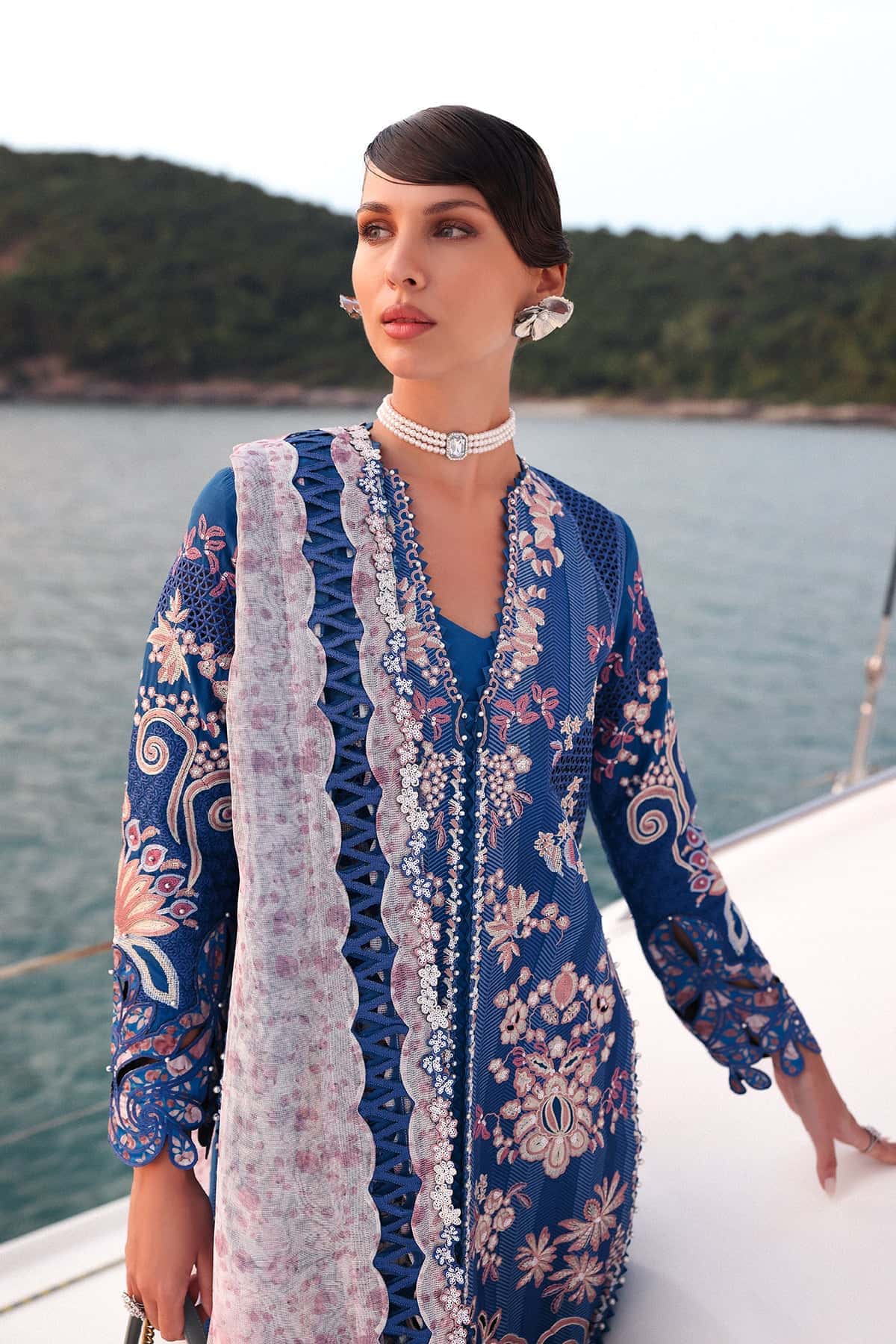 Afrozeh | Lawn 25 | Eclipse - by - Libasekhas UK - Registered Vendor of : Afrozeh - 100% Original Designer Dresss