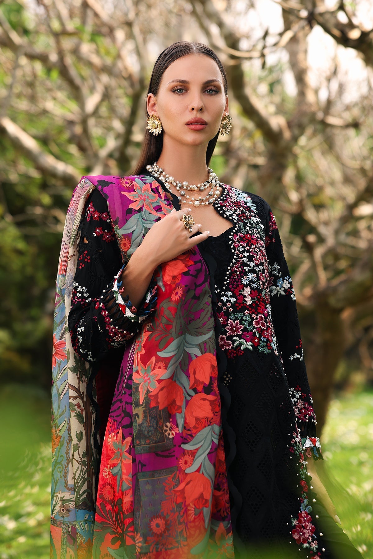 Afrozeh | Lawn 25 | Elva - by - Libasekhas UK - Registered Vendor of : Afrozeh - 100% Original Designer Dresss