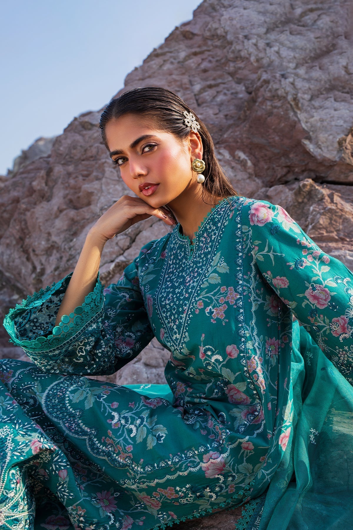 Afrozeh | Endless Summer | Plush - by - Libasekhas UK - Registered Vendor of : Afrozeh - 100% Original Designer Dresss
