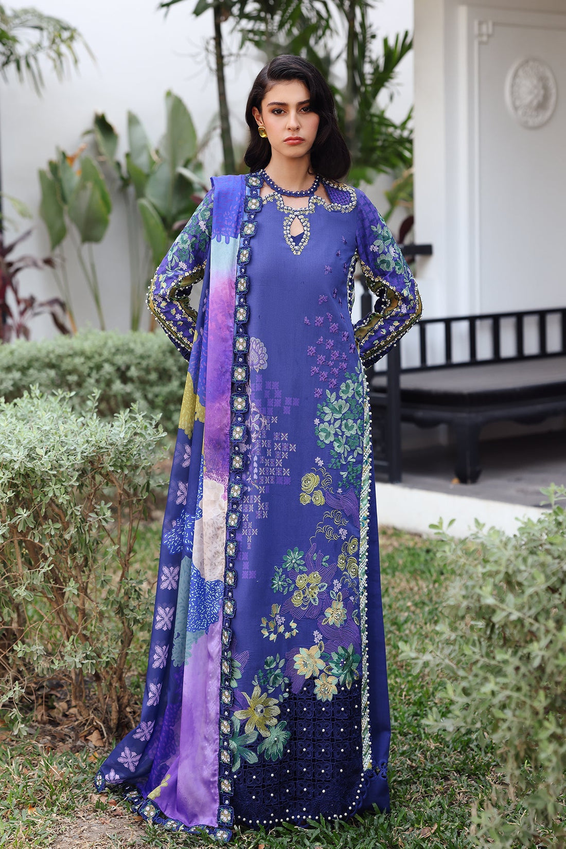 Afrozeh | Lawn 25 | Lumora - by - Libasekhas UK - Registered Vendor of : Afrozeh - 100% Original Designer Dresss