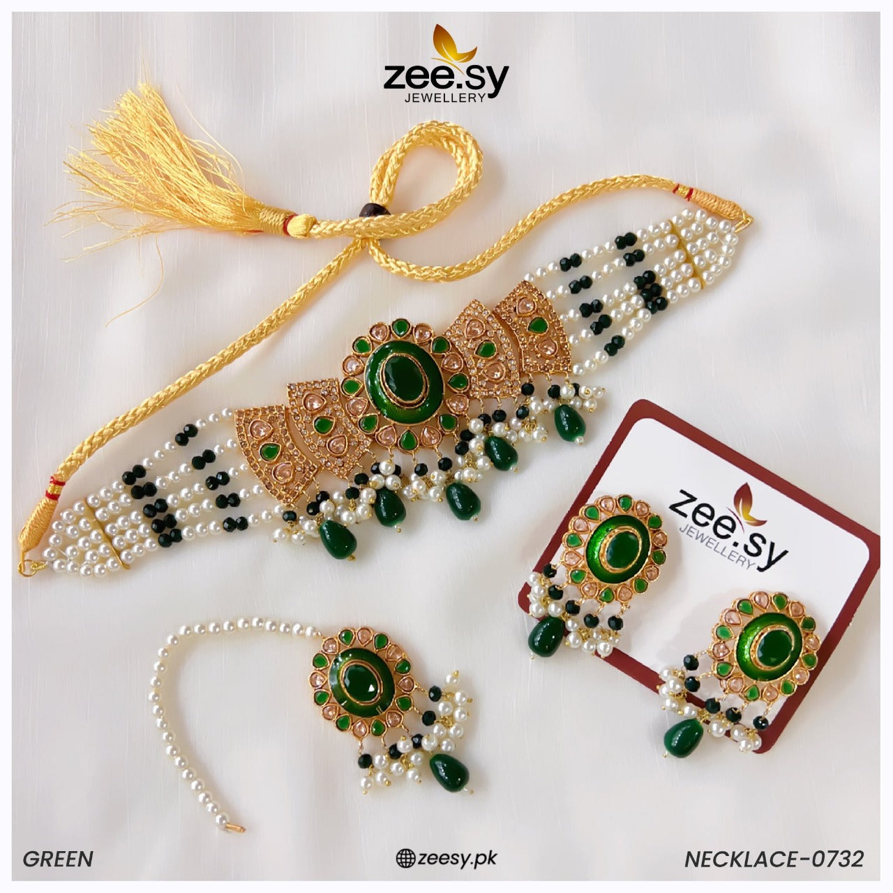 Necklace-0732 - by - Libasekhas UK - Registered Vendor of : Zeesy - 100% Original Designer Dresss