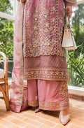 Maryum N Maria | Sorina Luxury Chiffon 23 | Dusty Rose (MW23-509) - by - Libasekhas UK - Registered Vendor of : Maryum N Maria - 100% Original Designer Dresss