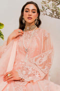 Maryum N Maria | Sorina Luxury Chiffon 23 | Peach Parfait (MW23-505) - by - Libasekhas UK - Registered Vendor of : Maryum N Maria - 100% Original Designer Dresss