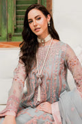 Maryum N Maria | Sorina Luxury Chiffon 23 | Dawn Blue (MW23-510) - by - Libasekhas UK - Registered Vendor of : Maryum N Maria - 100% Original Designer Dresss