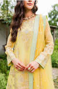 Maryum N Maria | Sorina Luxury Chiffon 23 | Lemon Zest (MW23-508) - by - Libasekhas UK - Registered Vendor of : Maryum N Maria - 100% Original Designer Dresss