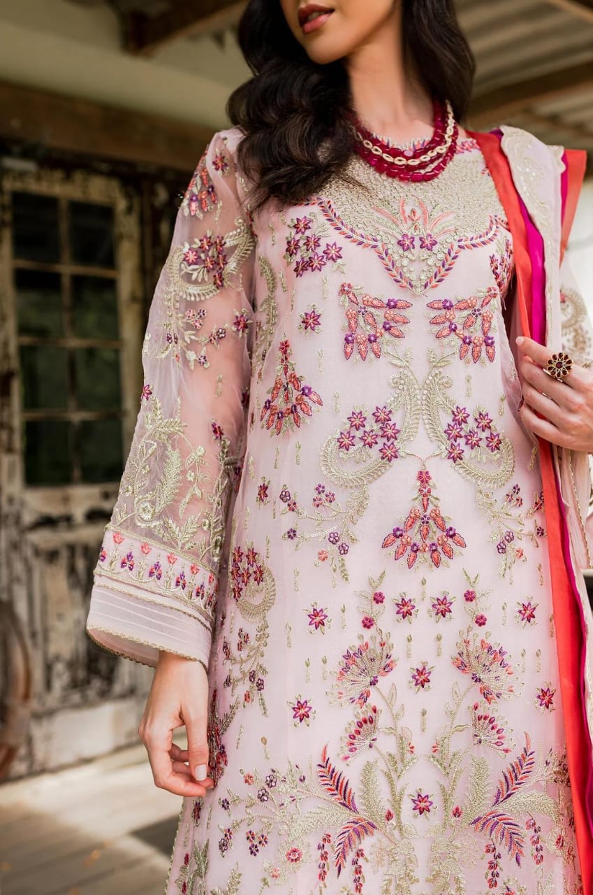 Maryum N Maria | Sorina Luxury Chiffon 23 | Potpurri (MW23-501) - by - Libasekhas UK - Registered Vendor of : Maryum N Maria - 100% Original Designer Dresss