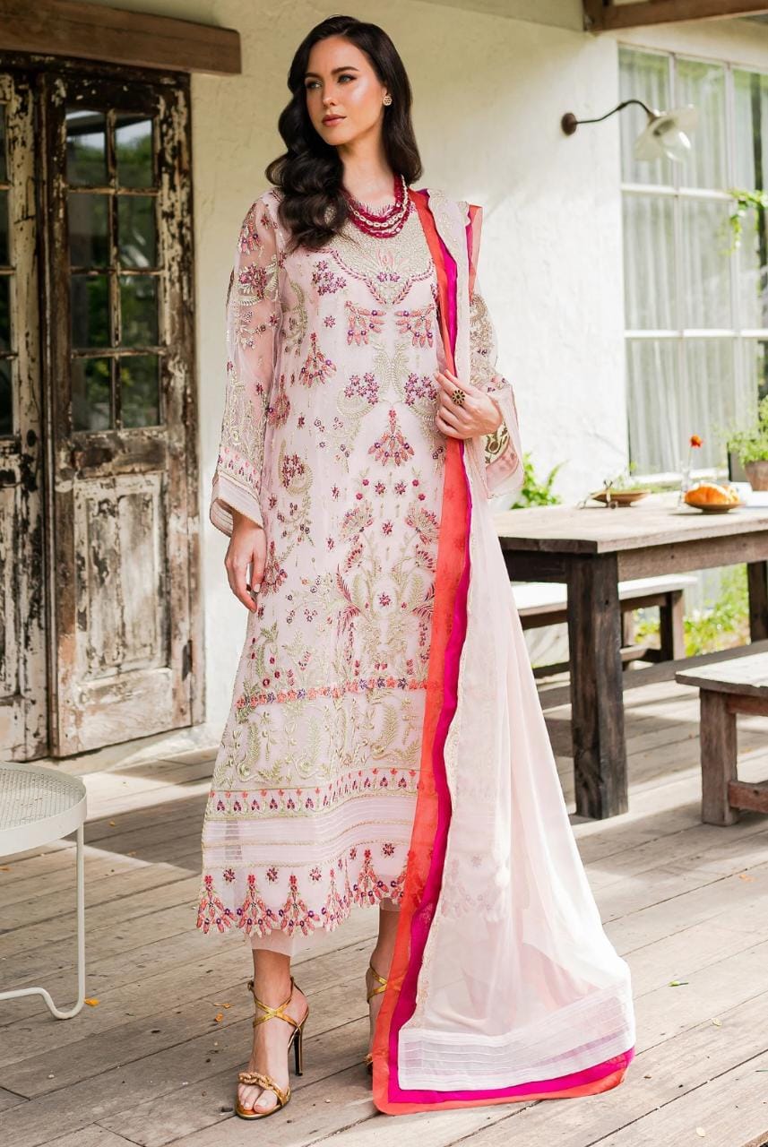 Maryum N Maria | Sorina Luxury Chiffon 23 | Potpurri (MW23-501) - by - Libasekhas UK - Registered Vendor of : Maryum N Maria - 100% Original Designer Dresss