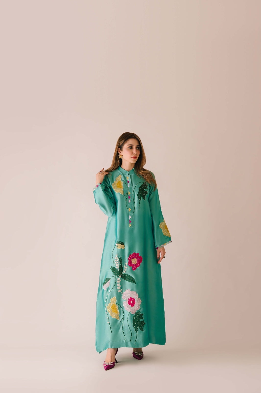 Sammy K | Aadat Festive Edition | Green Goddess - by Libasekhas UK - Registered Vendor of : Sammy K - 100% Original Designer Dress