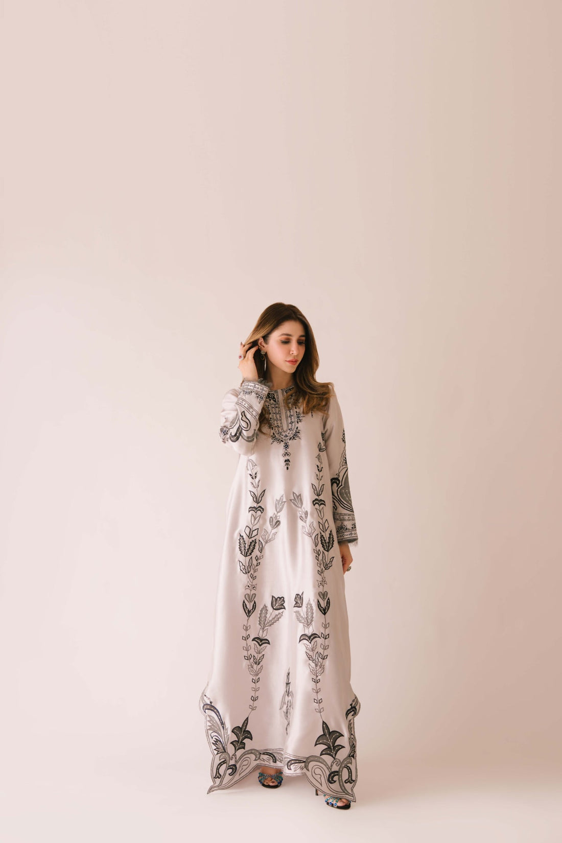 Sammy K | Aadat Festive Edition |Sea Holly - by Libasekhas UK - Registered Vendor of : Sammy K - 100% Original Designer Dress
