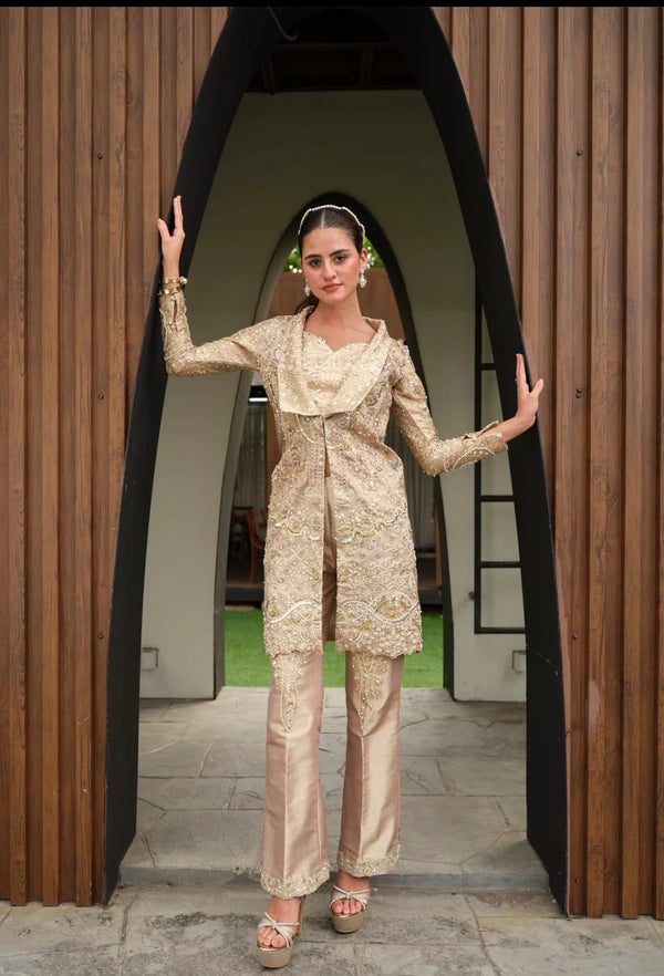Mysie by Tahira | Eid Festive |BRONZE - by Libasekhas UK - Registered Vendor of : Mysie by Tahira - 100% Original Designer Dress