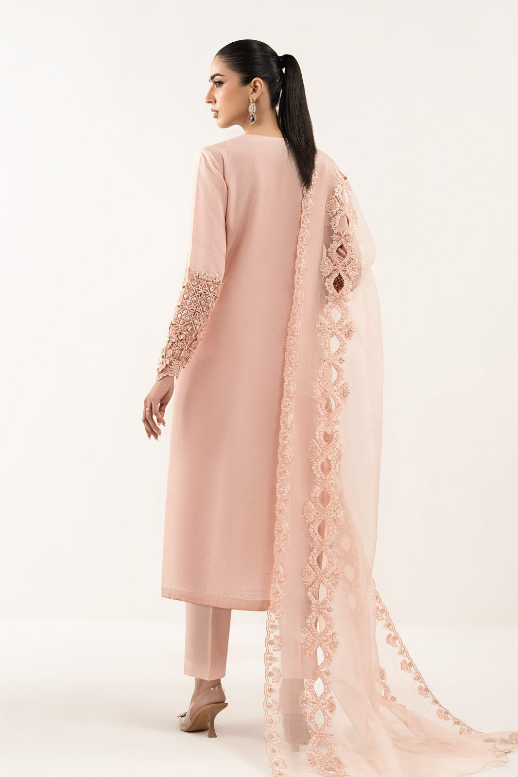 Maria B | Luxury Formals | SF-EF26-26-Pink - by Libasekhas UK - Registered Vendor of : Maria B - 100% Original Designer Dress