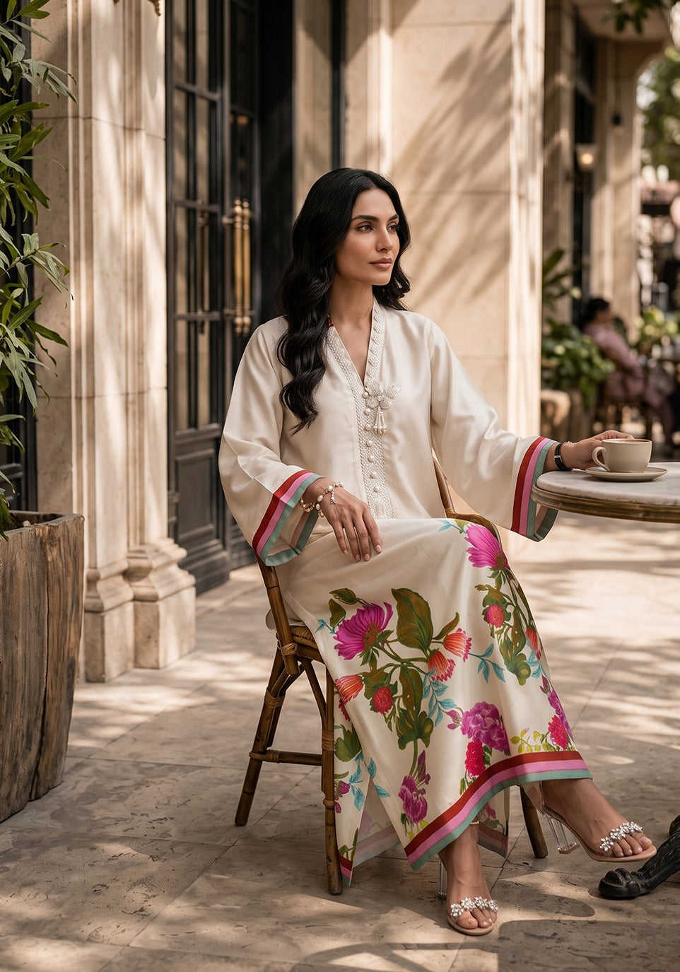 Zarqash | Silk Edit 26 | Jardin Eclat - by Libasekhas UK - Registered Vendor of : Zarqash - 100% Original Designer Dress