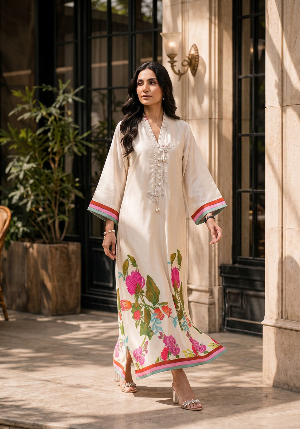 Zarqash | Silk Edit 26 | Jardin Eclat - by Libasekhas UK - Registered Vendor of : Zarqash - 100% Original Designer Dress