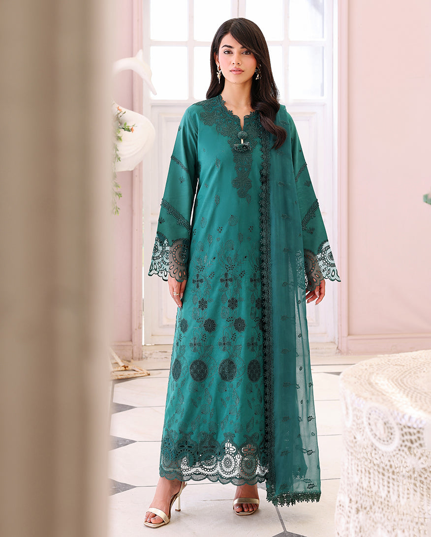 Roheenaz | Veil of Summer Chikankari | Whispered Veil - by Libasekhas UK - Registered Vendor of : Roheenaz - 100% Original Designer Dress